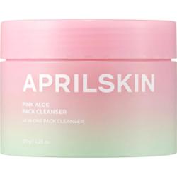 APRILSKIN - Pink Aloe Pack Cleanser, 120 g - kojąca maska-pianka oczyszczająca do twarzy
