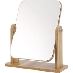 ECARLA - Prostokątne, drewniane lusterko kosmetyczne, 1 szt