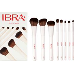IBRA Makeup - Brush Set White, 8 szt - zestaw pędzli do makijażu