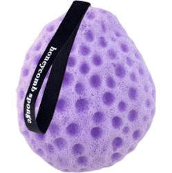 ECARLA - Gąbka do mycia ciała na mokro typu plaster miodu w kolorze fioletowym, 1 szt