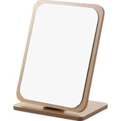 ECARLA - Lusterko kosmetyczne prostokątne drewniane