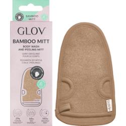 GLOV - Bamboo Mitt Body Wash And Peeling Mitt Beige, 1 szt - rękawica do mycia ciała i peelingu, beżowa