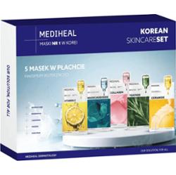 MEDIHEAL - Korean Skin Care Skin Glow Set - zestaw 5 masek do twarzy w płachcie