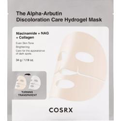 COSRX - The Alpha-Arbutin Discoloration Care Hydrogel Mask, 34 g - hydrożelowa maska rozjaśniająca do twarzy