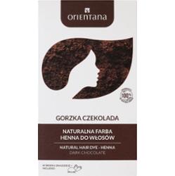 ORIENTANA - BIO HENNA Naturalna farba do włosów długich GORZKA CZEKOLADA, 100g