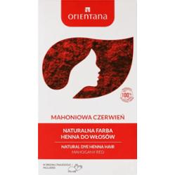 ORIENTANA - Bio henna mahoniowa czerwień, 100g