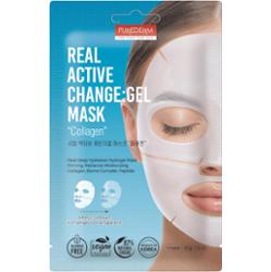 PUREDERM - Real Active Change: Gel Mask ,,Collagen'', 32 g - hydrożelowa maska do twarzy z kolagenem