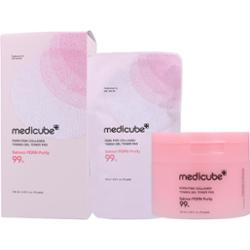 medicube PDRN Pink Collagen Toning Gel Toner Pad tonizujące płatki do twarzy dla efektu rozjaśnienia i wygładzenia skóry 70 szt.