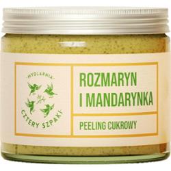 CZTERY SZPAKI - Peeling cukrowy Rozmaryn i Mandarynka, 250 ml