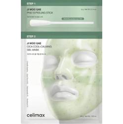 celimax - JI WOO GAE CICA PHA PEEL 2-STEP GEL MASK, 4g+30 g - Dwuetapowa, żelowa maska peelingująca
