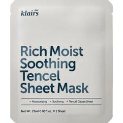 KLAIRS - Rich Moist Soothing Tencel Sheet Mask - Kojąca maska w płachcie, 25ml