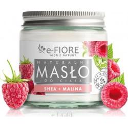 e-FIORE Masło do ciała 100% naturalne Shea Butter Malinowe 120ml