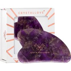 CRYSTALLOVE - Płytka do masażu twarzy gua sha z ametystu