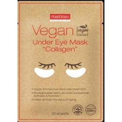 PUREDERM - Wegańskie płatki pod oczy z kolagenem, 30 szt