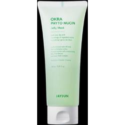 JAYJUN - Okra Phyto Mucin Jelly Mask, 150 ml - żelowa maska do twarzy o działaniu kojącym i łagodzącym