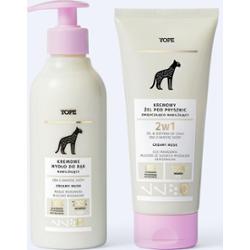 Zestaw Creamy musk - mydło i żel pod prysznic