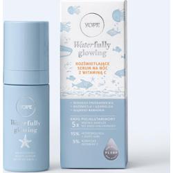Waterfully glowing rozświetlające serum do twarzy na noc z witaminą C
