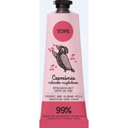 Naturalny, wygładzający krem do rąk Czereśnia i mleczko migdałowe