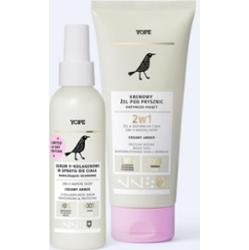 Zestaw Creamy amber- żel pod prysznic i serum w sprayu do ciała