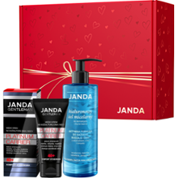 Zestaw Gentleman Męski krem 40+ Żel micelarny Hialuronowy do demakijażu i mycia twarzy w pudełku prezentowym