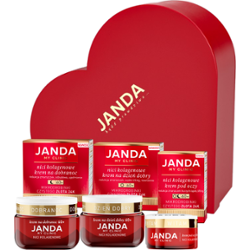 Zestaw Nici Kolagenowe 60+ Dzień+Noc+Oko w pudełku serce