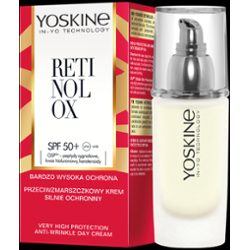 Yoskine Retinolox Przeciwzmarszczkowy krem silnie ochronny na dzień SPF 50+