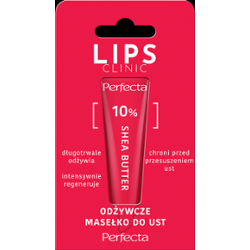 Perfecta Lips Clinic Odżywcze masełko do ust 10% Shea Butter