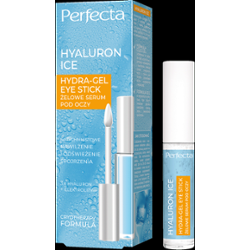 Perfecta Hyaluron Ice Żelowe serum pod oczy 3x Hyaluron + Elektrolity, natychmiastowe nawilżenie i odświeżenie spojrzenia