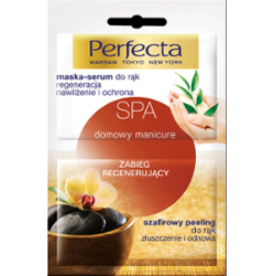 Perfecta SPA Domowy manicure zabieg szafirowy peeling do rąk + maska/serum