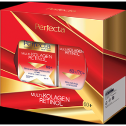 Zestaw Perfecta Multikolagen Retinol Krem na dzień i na noc 60+ plus Krem pod oczy