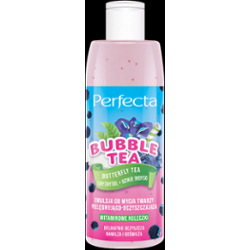 Perfecta Bubble Tea Emulsja do mycia twarzy pielęgnująco-oczyszczająca Butterfly Tea, Erytrytol + Dzikie Indygo