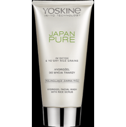 Yoskine Japan Pure Żel do mycia twarzy, peelingujące ziarna ryżu