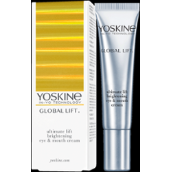 Yoskine Global Lift. Liftingujący krem rozświetlający na okolice oczu i ust