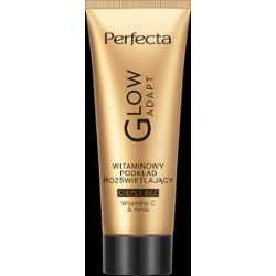 Perfecta GLOW ADAPT Witaminowy podkład rozświetlający Witamina C&Amla Ciepły beż
