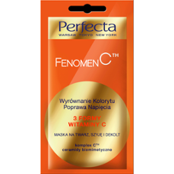 Perfecta Fenomen C Maska na twarz, szyję i dekolt z witaminą C