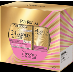 Zestaw Perfecta 24K Gold & Rose Oil Krem do twarzy 70+ i Krem pod oczy