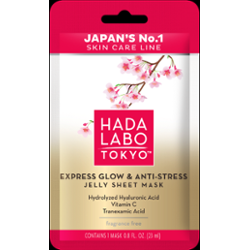 Hada Labo Tokyo Premium maska do twarzy Express Glow & Anti-Stress