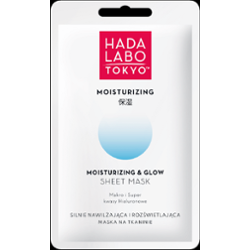 Hada Labo Tokyo Moisturizing Silnie nawilżająca i rozświetlająca maska na tkaninie