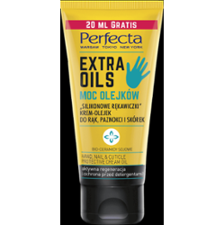 Perfecta Extra Oils 'Silikonowe rękawiczki' krem-olejek do rąk, paznokci i skórek, 80 ml