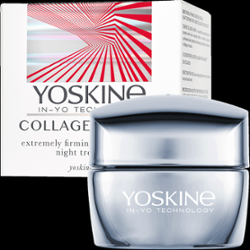 Yoskine Collagen Laser Ekstremalnie ujędrniający krem-zabieg do twarzy na noc z laserowym stymulatorem kolagenu