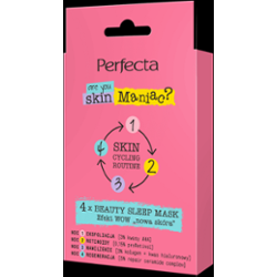 Perfecta Skin Cycling Routine ZESTAW 4 x Beauty Sleep Mask Efekt WOW ,,nowa skóra