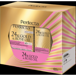 Zestaw Perfecta 24K Gold & Rose Oil Krem do twarzy 60+ i Krem pod oczy