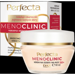 Perfecta Menoclinic Ujędrniający przeciwzmarszczkowy krem do twarzy na dzień i noc 50+