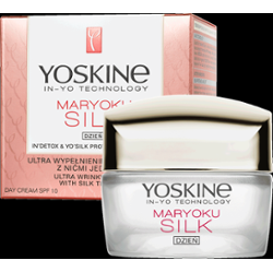 Yoskine Maryoku Silk Krem do twarzy wypełniający zmarszczki na dzień SPF 10