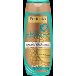 Perfecta I love Bronze Olejkowy balsam brązujący do ciała jasna karnacja