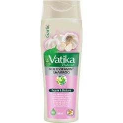 Szampon Czosnkowy z Henną Multivitamin 400ml Vatika Dabur - Wzmacniający, Włosy Łamliwe i Wypadające