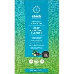 Głęboko oczyszczająca maska do włosów Khadi – aktywny węgiel Amla