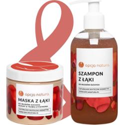 Opcja Natura Zestaw do włosów suchych- Szampon i maska z łąki