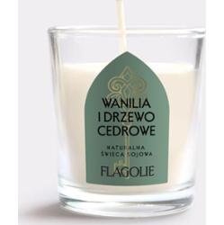 Flagolie WANILIA I DZRZEWO CEDROWE Mała sojowa świeca zapachowa