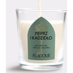 Flagolie PIEPRZ i KADZIDŁO  Mała sojowa świeca zapachowa
